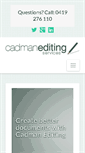 Mobile Screenshot of cadmanediting.com